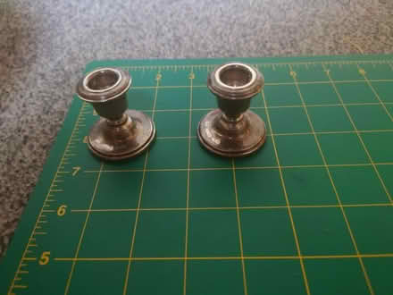 Photo of free Tiny silver plated candlesticks (Cowley OX4) #1