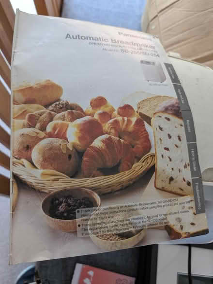 Photo of free Panasonic breadmaker (The Cedars Estate WD3) #2