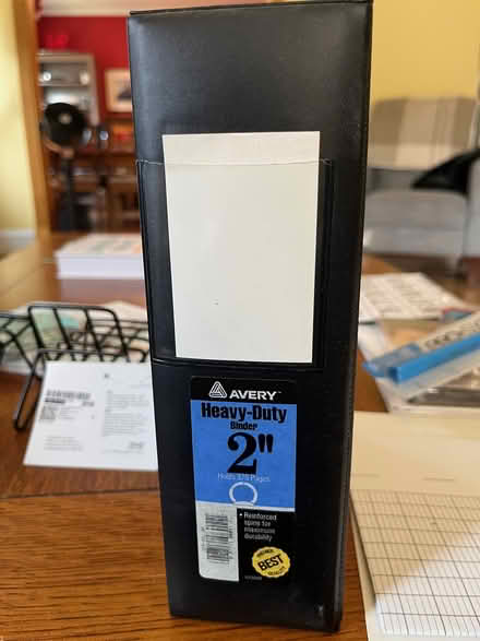 Photo of free 1/2 size binder (Springfield, Delco) #2