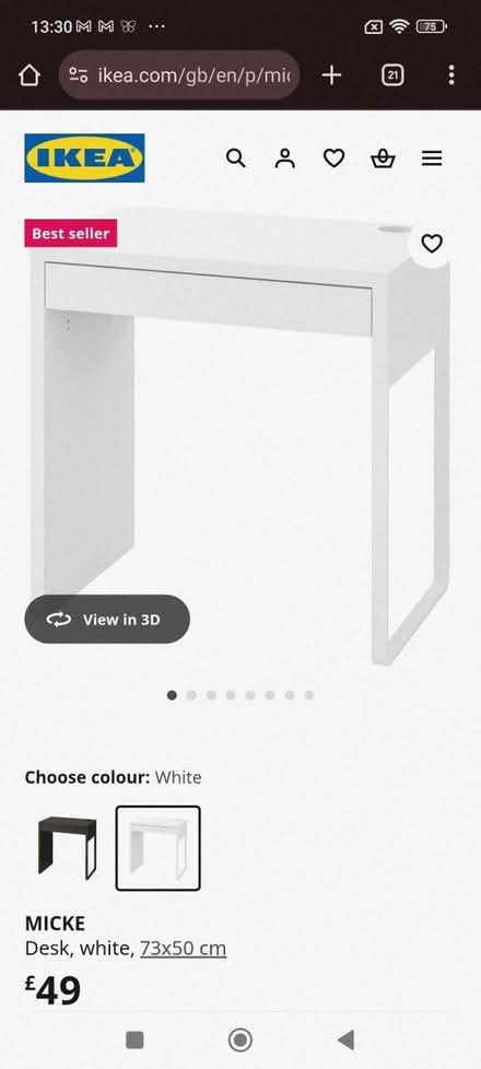 Photo of free IKEA Micke Desk (Levenshulme, Manchester, M19) #2