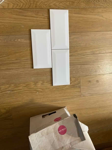 Photo of free White bevelled metro tiles (West Bridgford NG2) #1