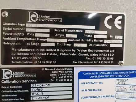 Photo of free Design Environmental FS480-70V Climatic Chamber (Wealdstone HA1) #4