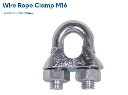 Photo of free M16 wire rope clamps x10 (Yate BS37) #1
