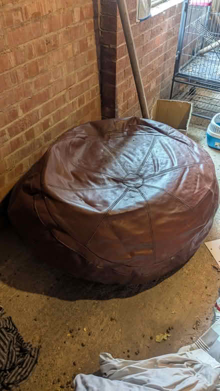 Photo of free Large leather beanbag (Bournville B30) #2