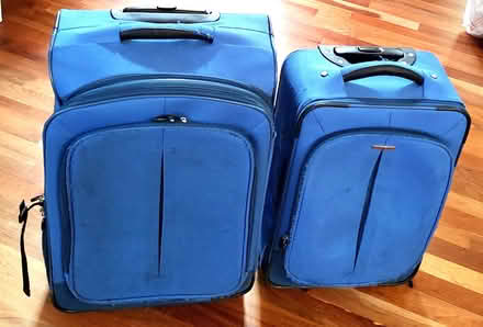 Photo of free 2 blue suitcases ((south) Central Park - Denver) #1