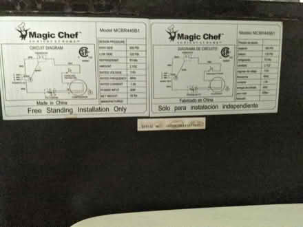 Photo of free Magic Chef Mini Refrigerator (East Village) #4