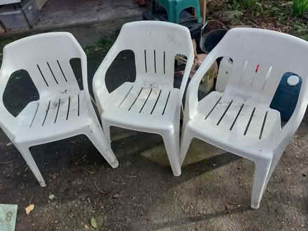 Photo of free Plastic chairs (SY5 Hanwood) #1