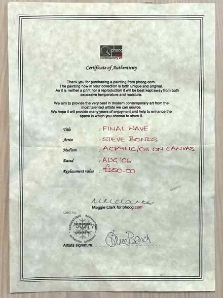 Photo of free Acrylic/oil painting (Muswell Hill N10) #2