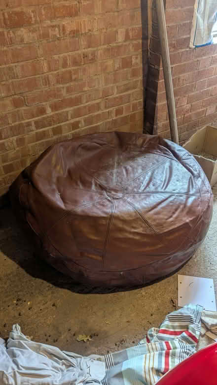 Photo of free Large leather beanbag (Bournville B30) #1