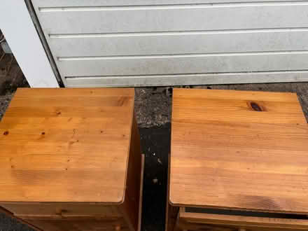 Photo of free Two pine bedside cabinets (Hinksford DY6) #2