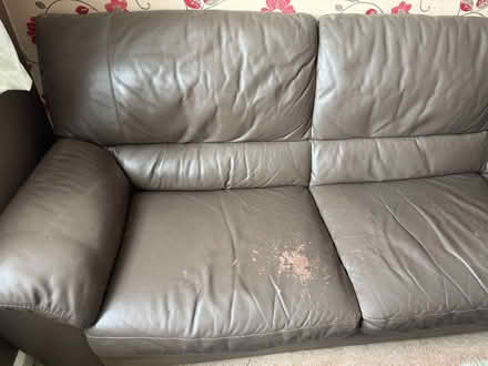 Photo of free Leather Sofa (Goffs Oak) #4