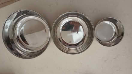Photo of free 3 small stacking bowls, stainless steel (Fulham Palace Rd SW6) #1