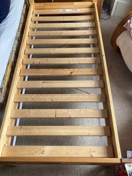 Photo of free IKEA Toddler Bed and Mattress 60 x 160cm (Willowbrae EH8) #4
