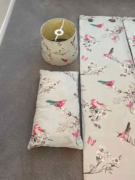 Photo of free Curtains, lampshade and cushion (North Horsham) #2