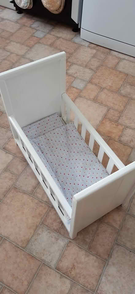 Photo of free Dolls wooden cot (Cullompton south) #1