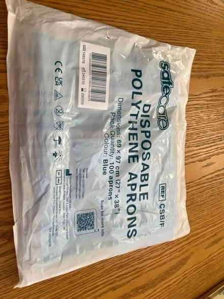 Photo of free Disposable polythene aprons 100pcs (Weston Park) #1