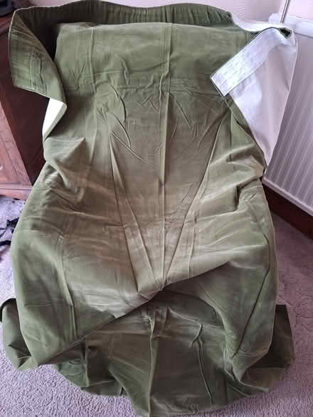 Photo of free One largish green velvet curtain (Chelmsford, CM1) #1