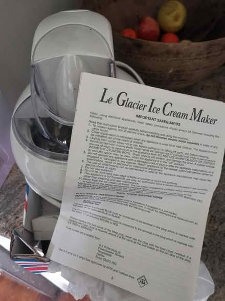 Photo of free Ice cream maker (Upper Beeding) #1