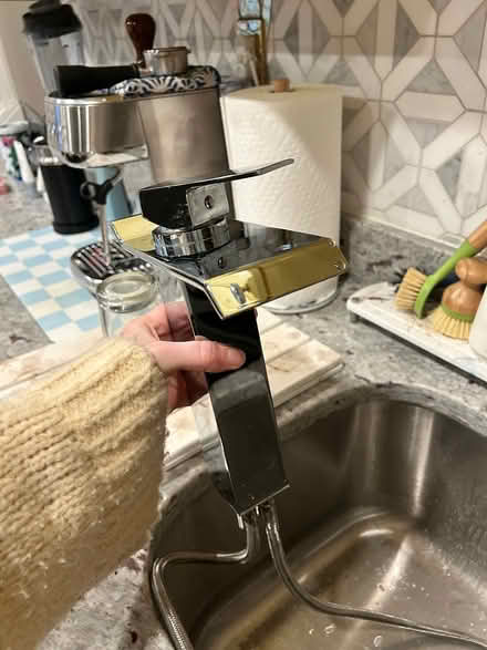 Photo of free Silver kitchen faucet (Petworth) #1
