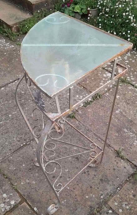 Photo of free Corner metal stand with glass top (Ringmer BN8) #2