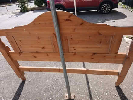 Photo of free Pine King size bed frame. (Bexhill TN40) #3