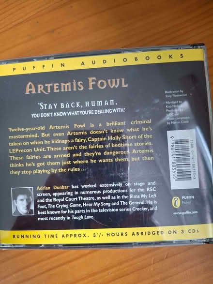 Photo of free Artemis Fowl Audio book CD (Clayton-le-Woods PR5) #3