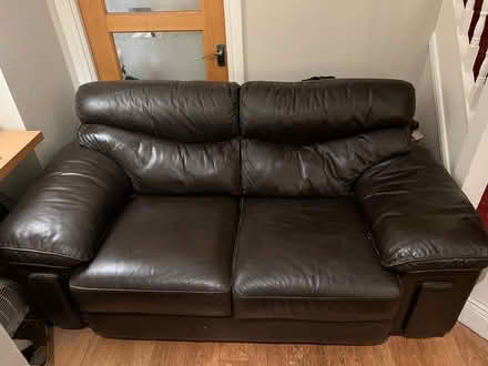 Photo of free Leather Sofa (Leopardstown) #1