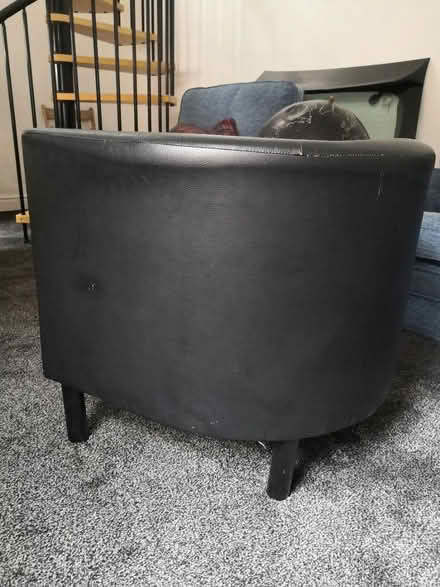 Photo of free Faux leather low chair (Edgbaston B16) #4