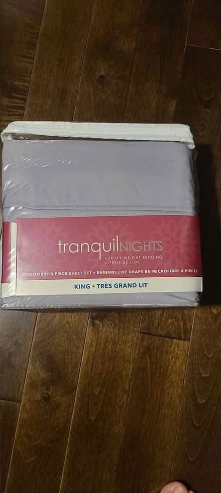 Photo of free Gray King size flat sheet (Mavis and burnhamthorpe) #1