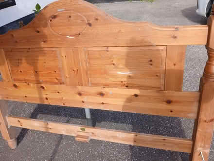 Photo of free Pine King size bed frame. (Bexhill TN40) #2
