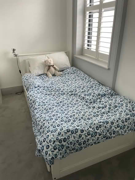 Photo of free White single bed with drawers (Hampton Hill TW12) #2