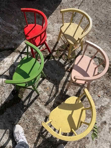 Photo of free Wooden Toddler / nursery chairs (Walton on the Hill KT20) #1