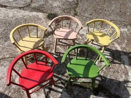 Photo of free Wooden Toddler / nursery chairs (Walton on the Hill KT20) #2