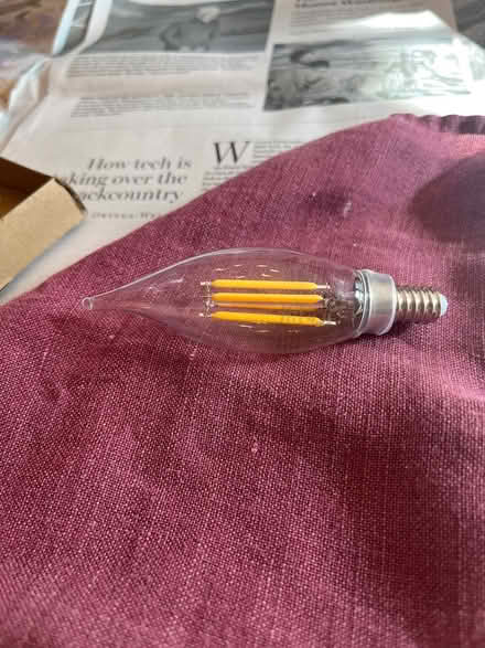 Photo of free Box of 16 E12 LED chandelier bulbs (Central Square, Cambridge) #1