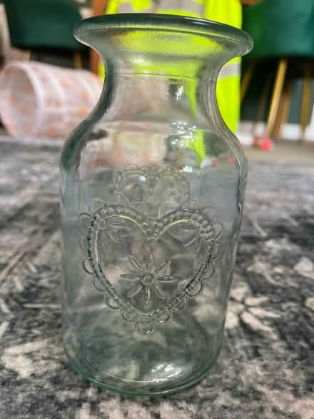 Photo of free Small love heart glass vase x2 (RG2 Shinfield) #1
