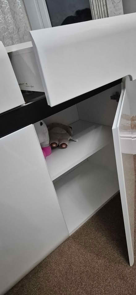 Photo of free White gloss cabinet (Derby littleover) #3