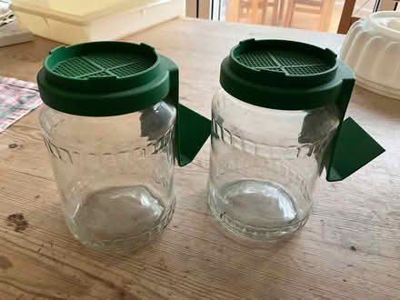 Photo of free 3 items. Glass jelly mould+tuppperware+bean sprouting jars (Weir Green GL2) #2