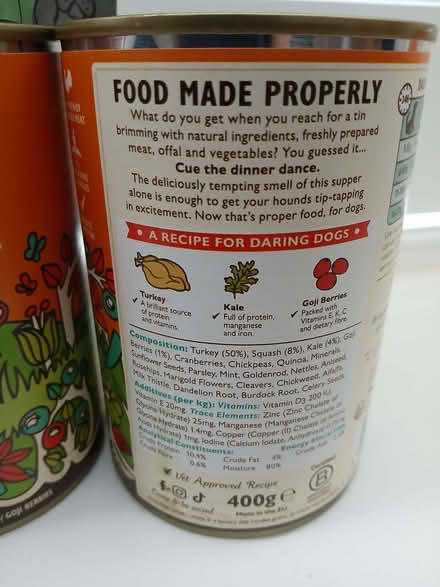 Photo of free 3 cans of Lily's kitchen dog food Turkey & Scrumbles treats (Arlesey SG15) #3