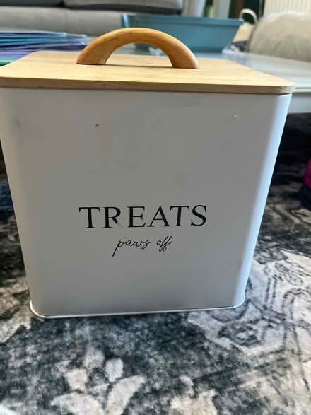Photo of free Nice metal dog treat caddy (RG2 Shinfield) #1