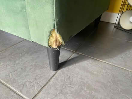 Photo of free Bottle Green velvet chaise long sofa (Bewdley DY12) #4