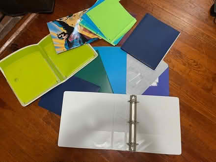 Photo of free Assortment student binders/org mats (Upper NW DC/Tenley vicinity) #1