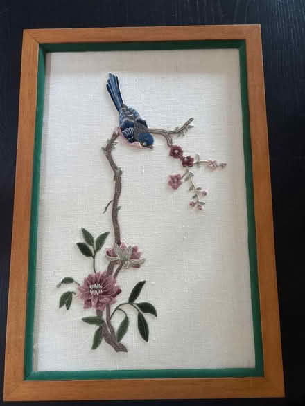 Photo of free Crewel bird art (Highland Ave, RWC) #1