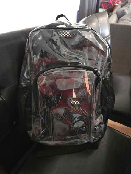 Photo of free Clear bookbag (Bowie) #1