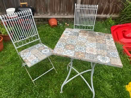 Photo of free Garden table and chairs (Fairfield Park (SG5)) #1