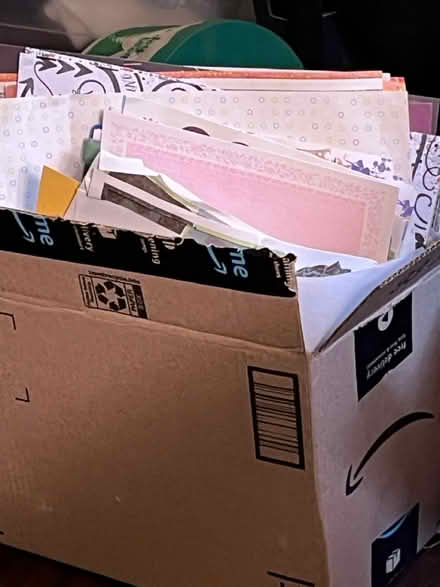 Photo of free Box of Various Scrapbook Papers (Ocala SW) #1