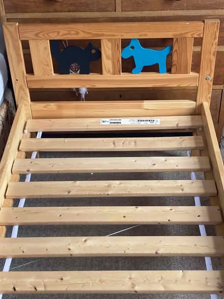 Photo of free IKEA Toddler Bed and Mattress 60 x 160cm (Willowbrae EH8) #1