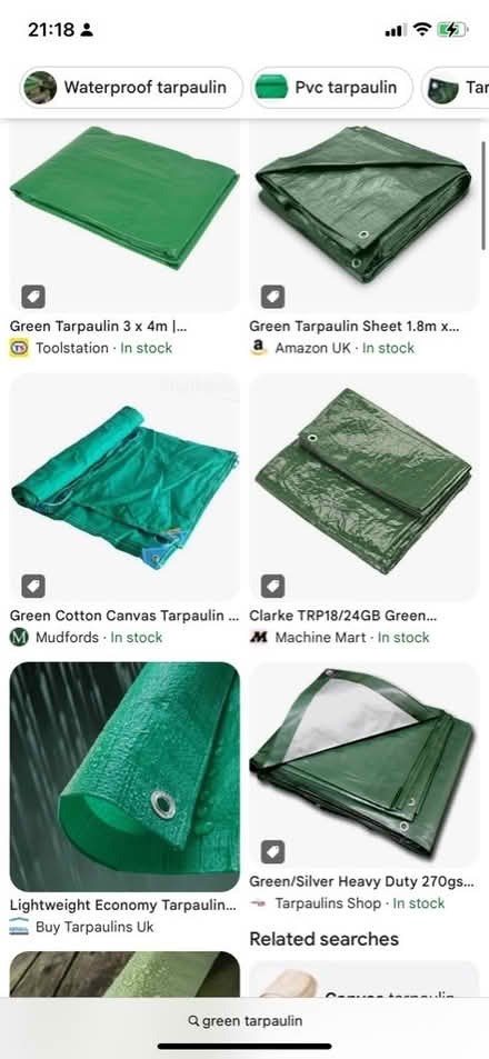 Photo of Dark green tarp? (Twerton) #1
