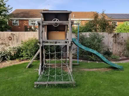 Photo of free Wooden climbing frame (not yet dis-assembled) (Peachcroft OX14) #1