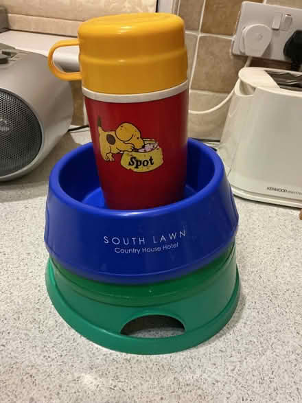 Photo of free 3 Dog travel bowls and flask (Upper Radley OX14) #1
