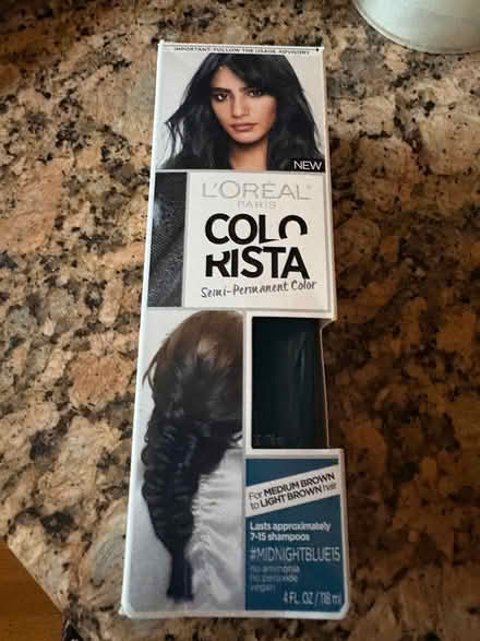 Photo of free NIB colorista blue hair color (Sunnyvale, CA Ponderosa Park) #1